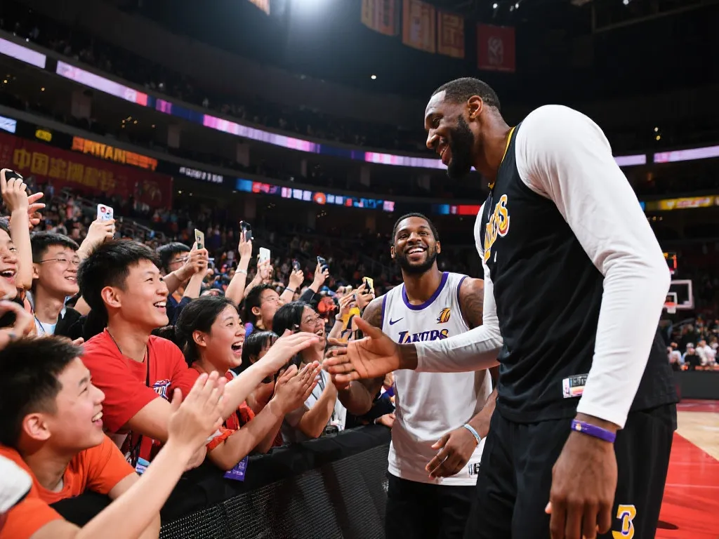 NBA中国行热潮来袭：球星亲临，球迷尖叫，篮球世界的碰撞与狂欢
